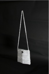hand knitted bag by Alison Dingle